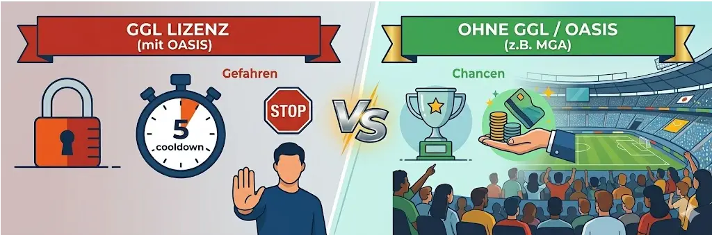 Anbietern ohne OASIS und Buchmachern